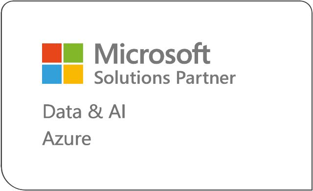 Microsoft Solutions Partner logo for Azure Data & AI certification